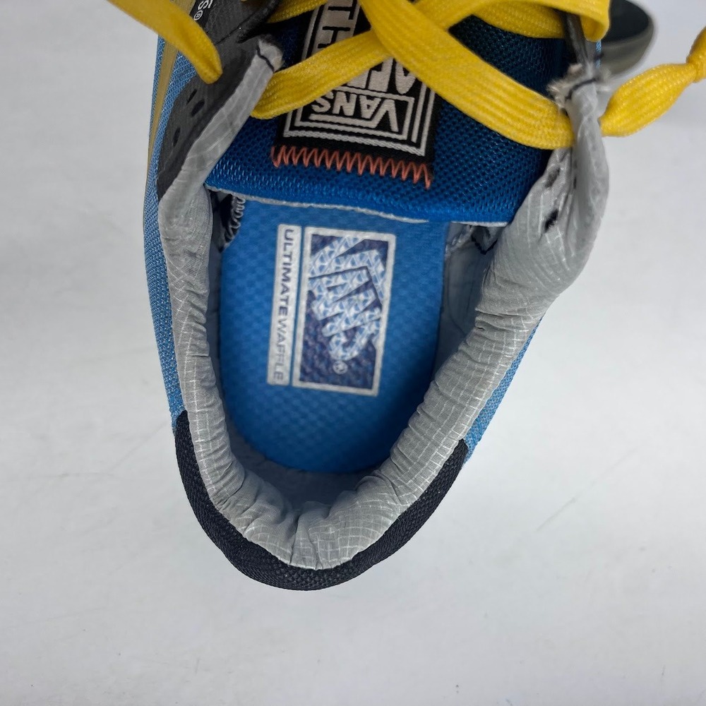 Vans EVDNT UltimateWaffle Mens 8.5 Blue Yellow Black Skate Shoes 721356 - Picture 9 of 11